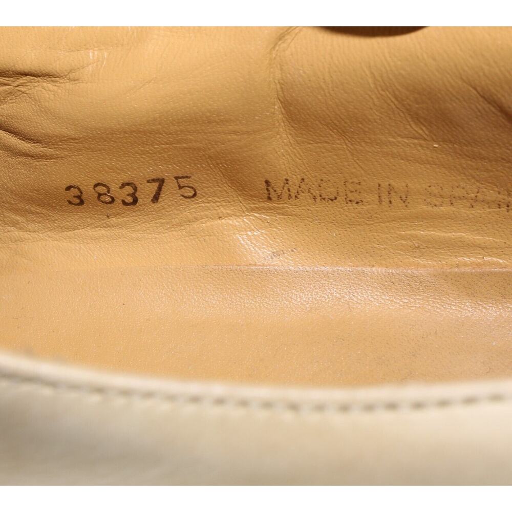 Mezlan Two-Tone Cream & Tan Leather Derby Oxfords - Picture 11 of 11